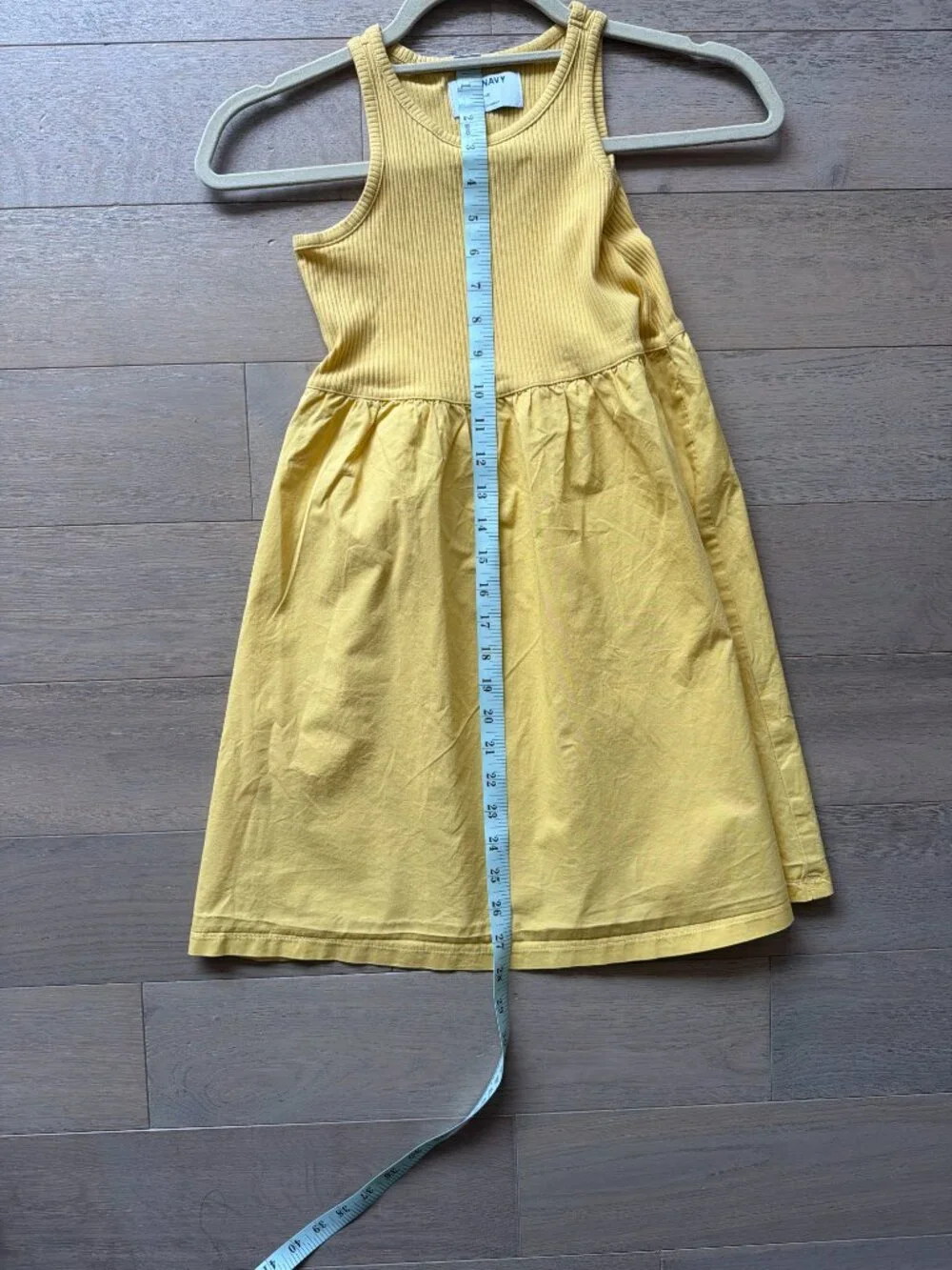 Old Navy Girls Size 8 Yellow Dress Sleeveless Mixed Material